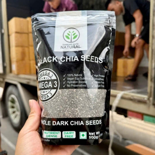 Hạt chia túi đen nhập khẩu Ấn Độ 500g